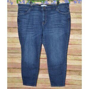 Sonoma Woman's PLUS Sized Skinny Leg Jeans Size 24W Stretch Comfort High Rise